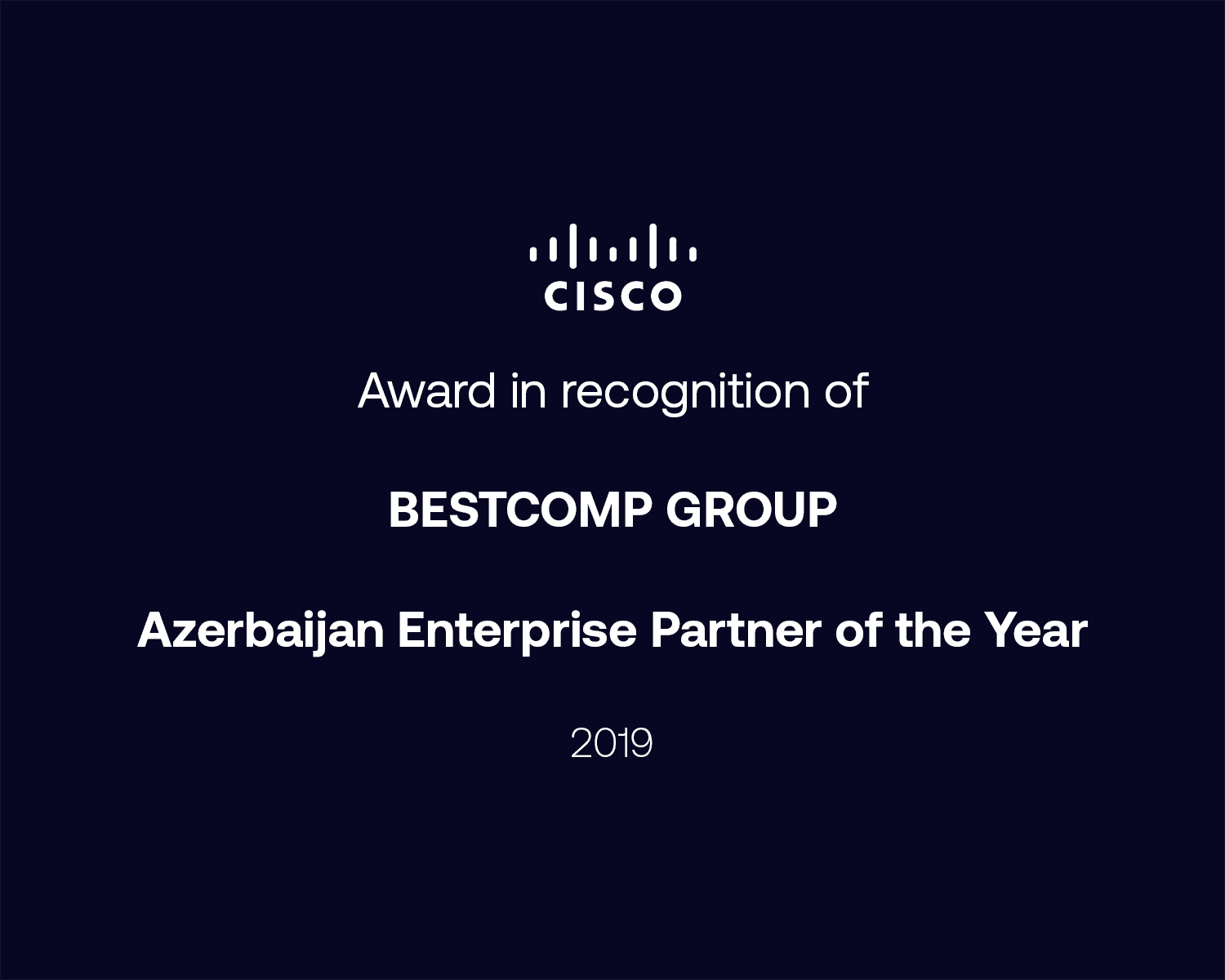 Azerbaijan Enterprise Partner of the Year 2019